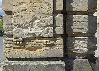 Sandstein
mit Verwitterung Sandstein